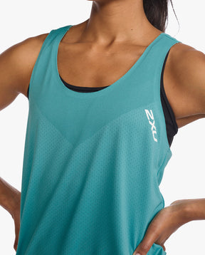 Light Speed Tech Singlet, Porcelain/White Reflective