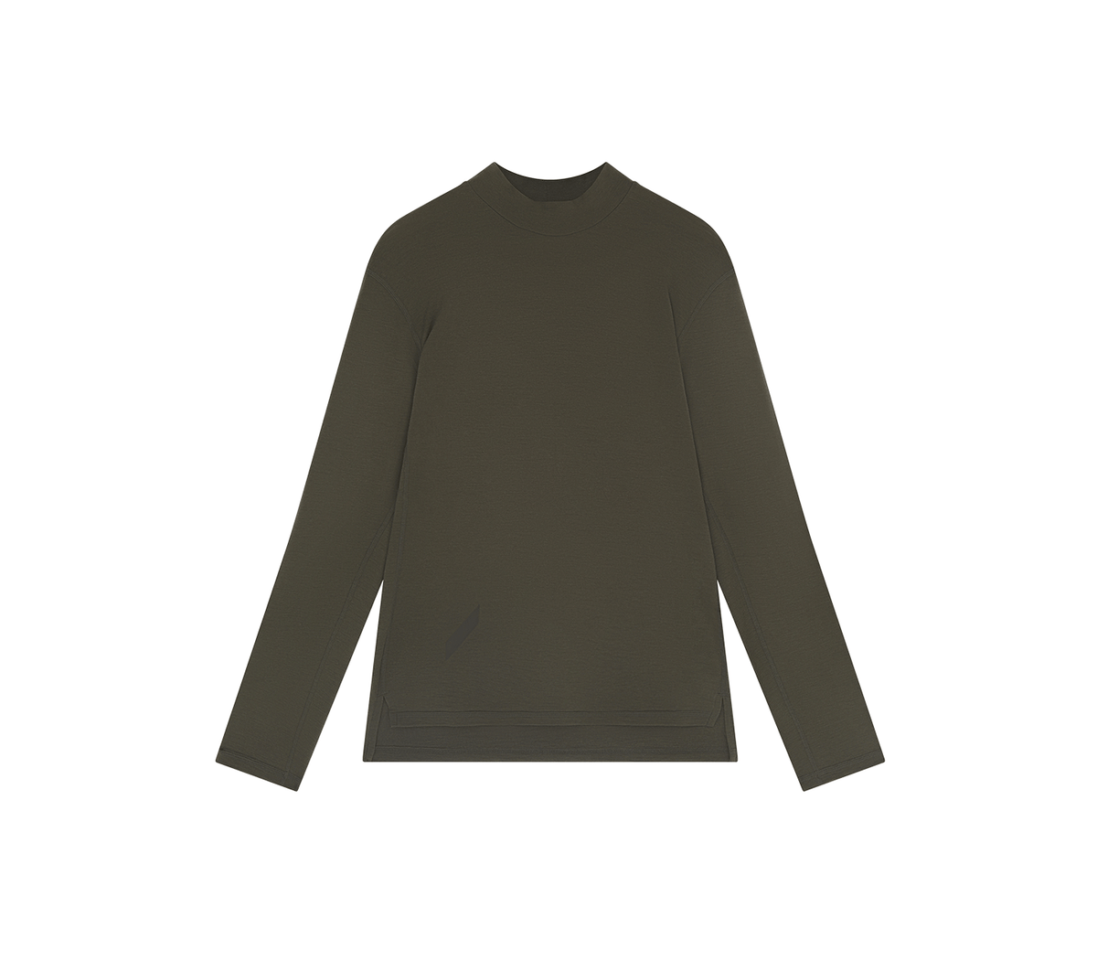 WoolTech Mock Neck | Dark Olive